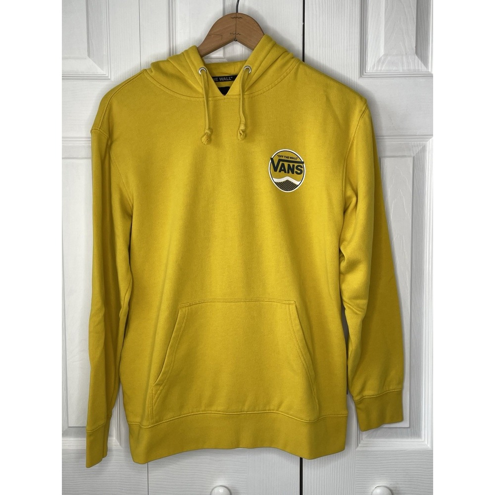 Vans Sweater Adult Medium  Yellow Skater‎ Skateboarder Hoodie Sweatshirt Men
